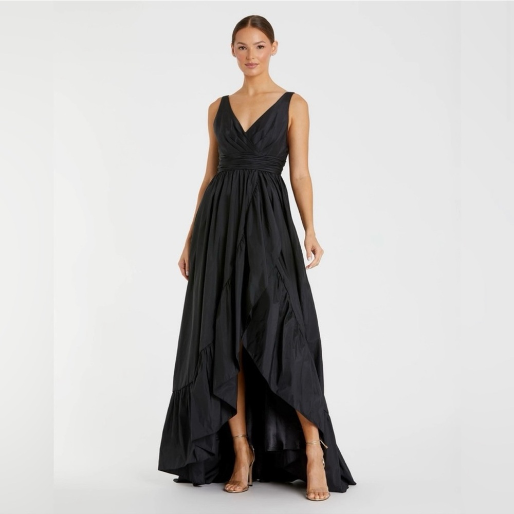 Mac Duggal Black Asymmetrical High-Low Gown